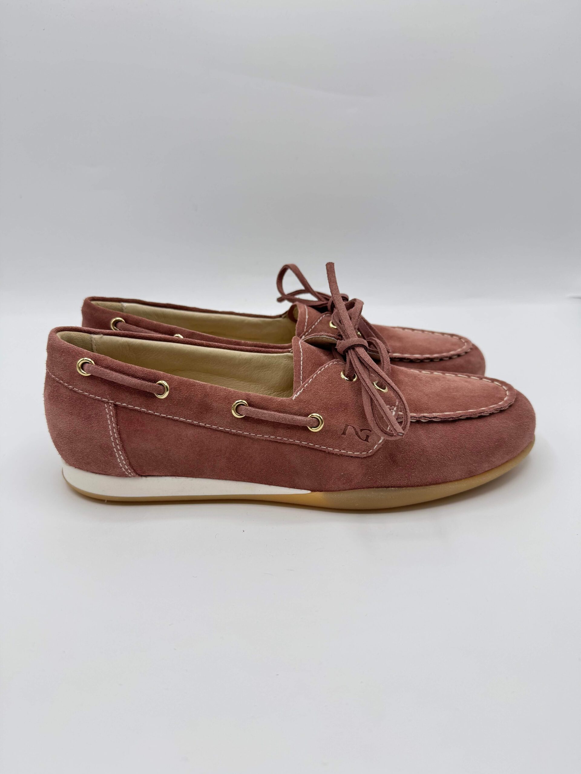 Mocassino Donna Nero Giardini Velluto Rosa Antico – Eleganza Italiana - Foto 4