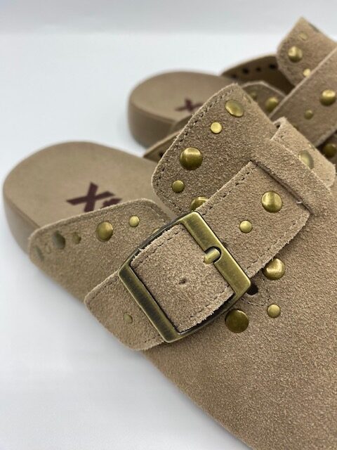 Ciabatte Donna XTi Boston Beige con Borchie – 2115788/080 - Foto 2