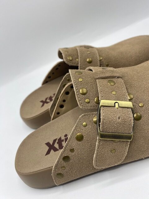 Ciabatte Donna XTi Boston Beige con Borchie – 2115788/080 - Foto 4