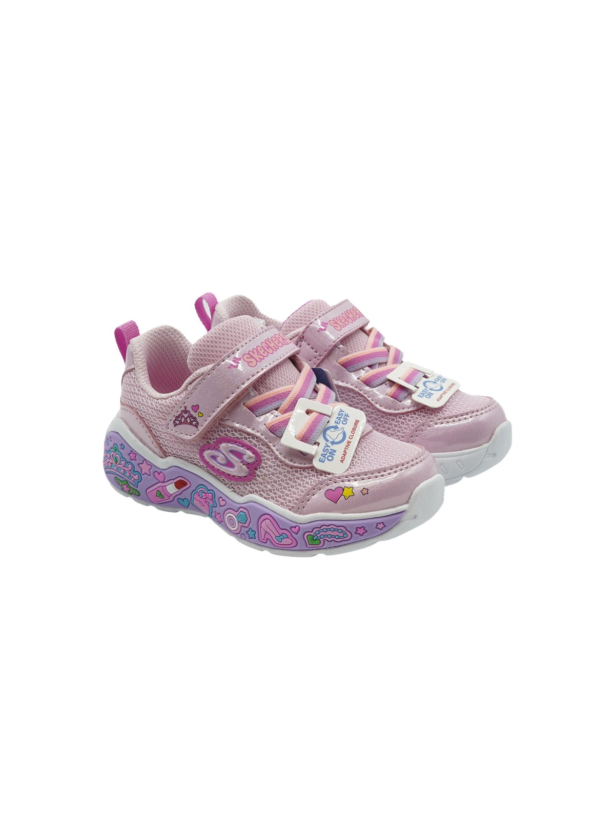 Skechers Fun Squad Light Pink Multi - Sneakers Bambina