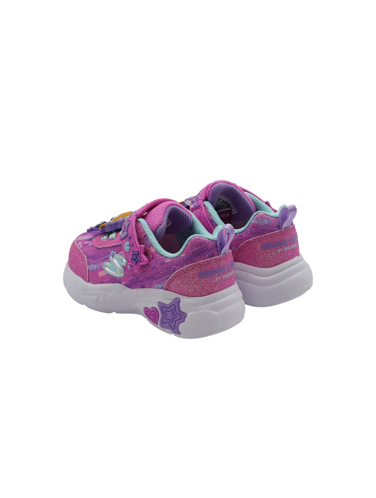 Skechers Skech Squad Sneakers Bambina Pink Multi 302214N/PKMT - Foto 4