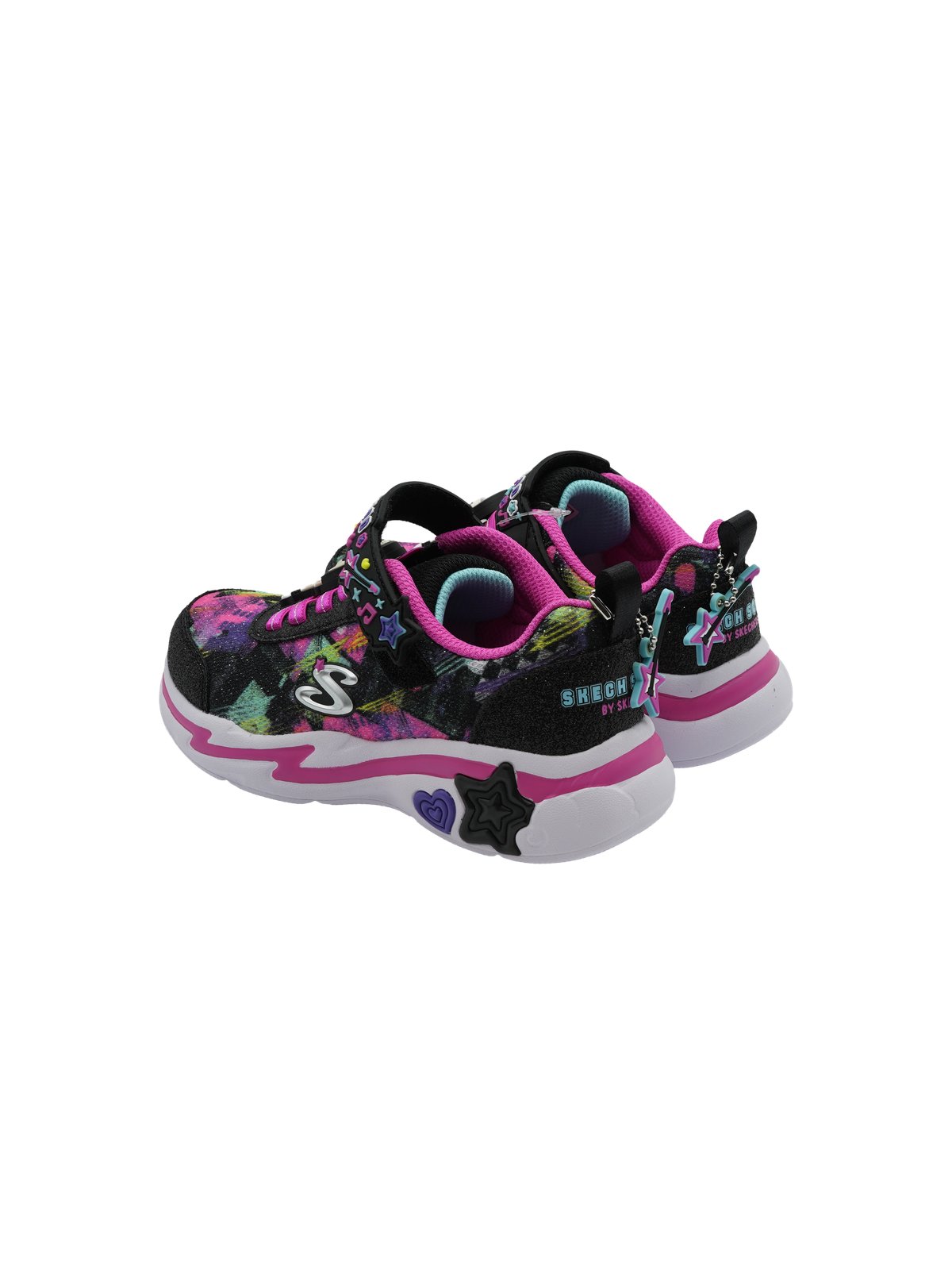 Skechers Skech Squad Bambina Black Multi - Sneakers Sportive - Foto 4