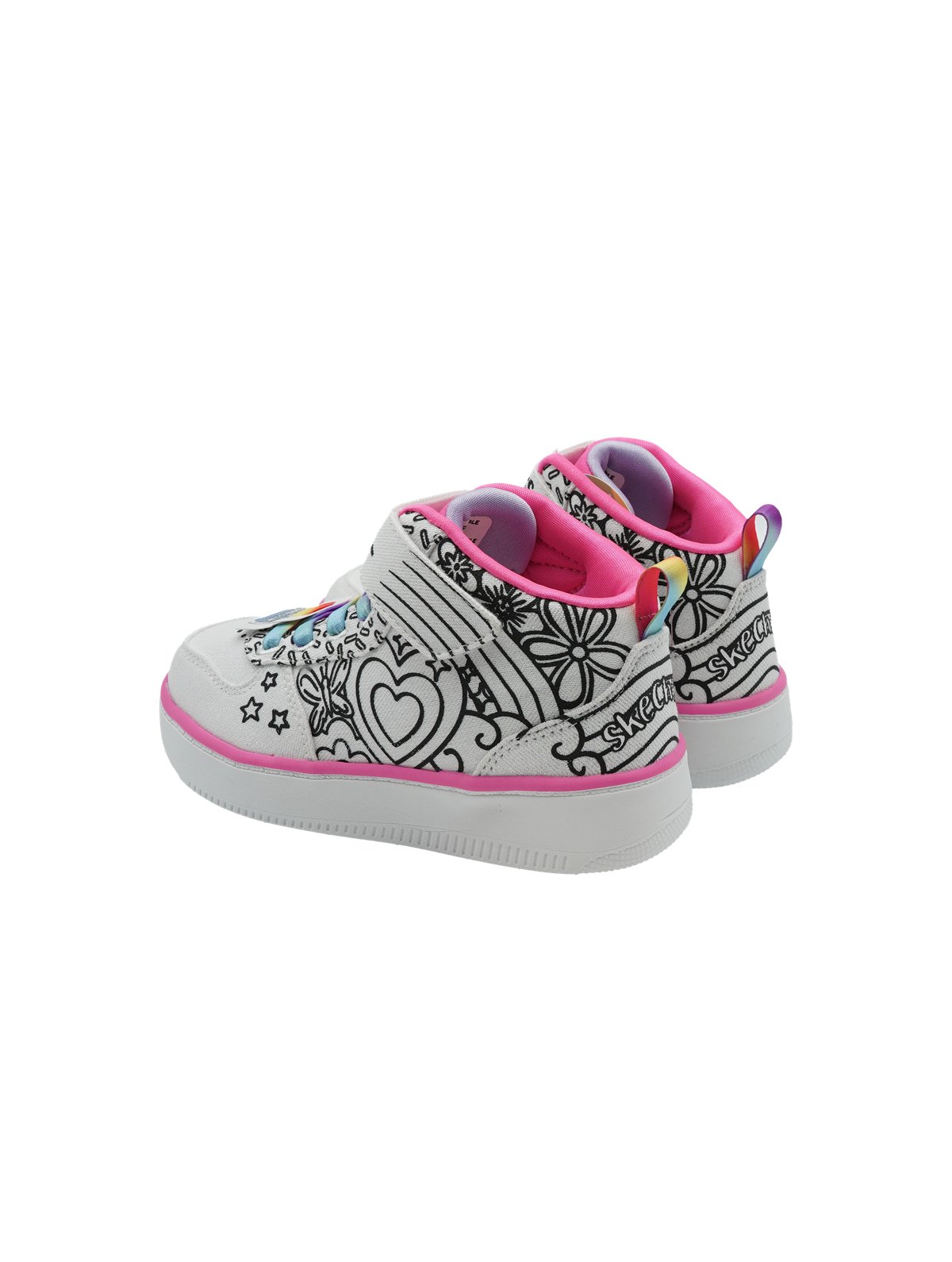 Skechers Color Me KICKS White Multi - Sneakers Bambina Colorate - Foto 2