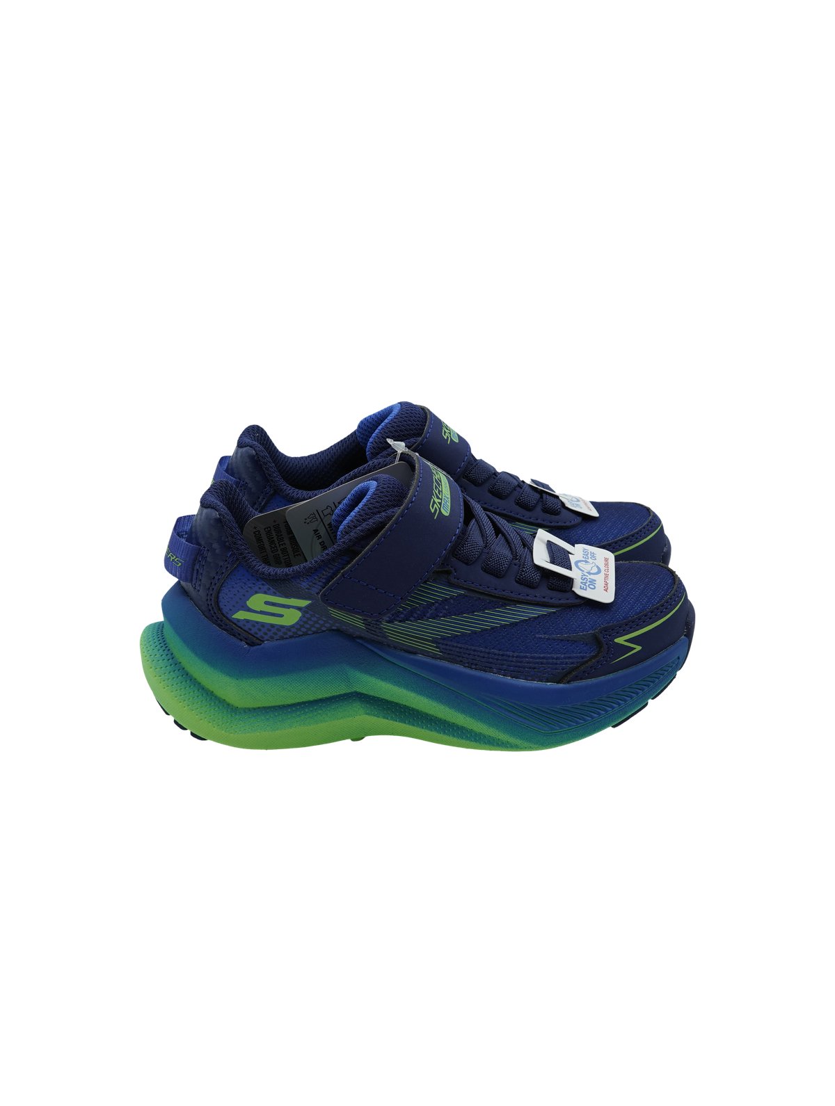 Skechers Max Cushioning Ascender Navy Lime - Scarpe Bambino - Foto 2