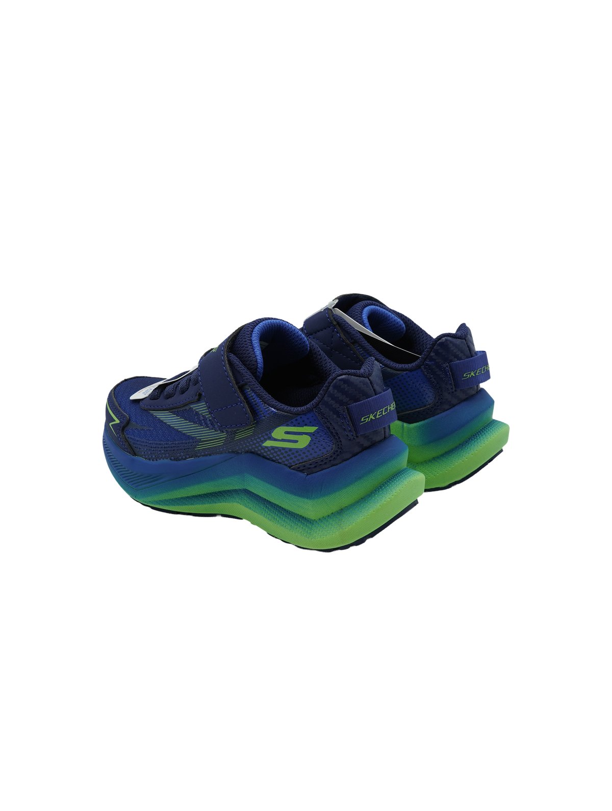 Skechers Max Cushioning Ascender Navy Lime - Scarpe Bambino - Foto 4