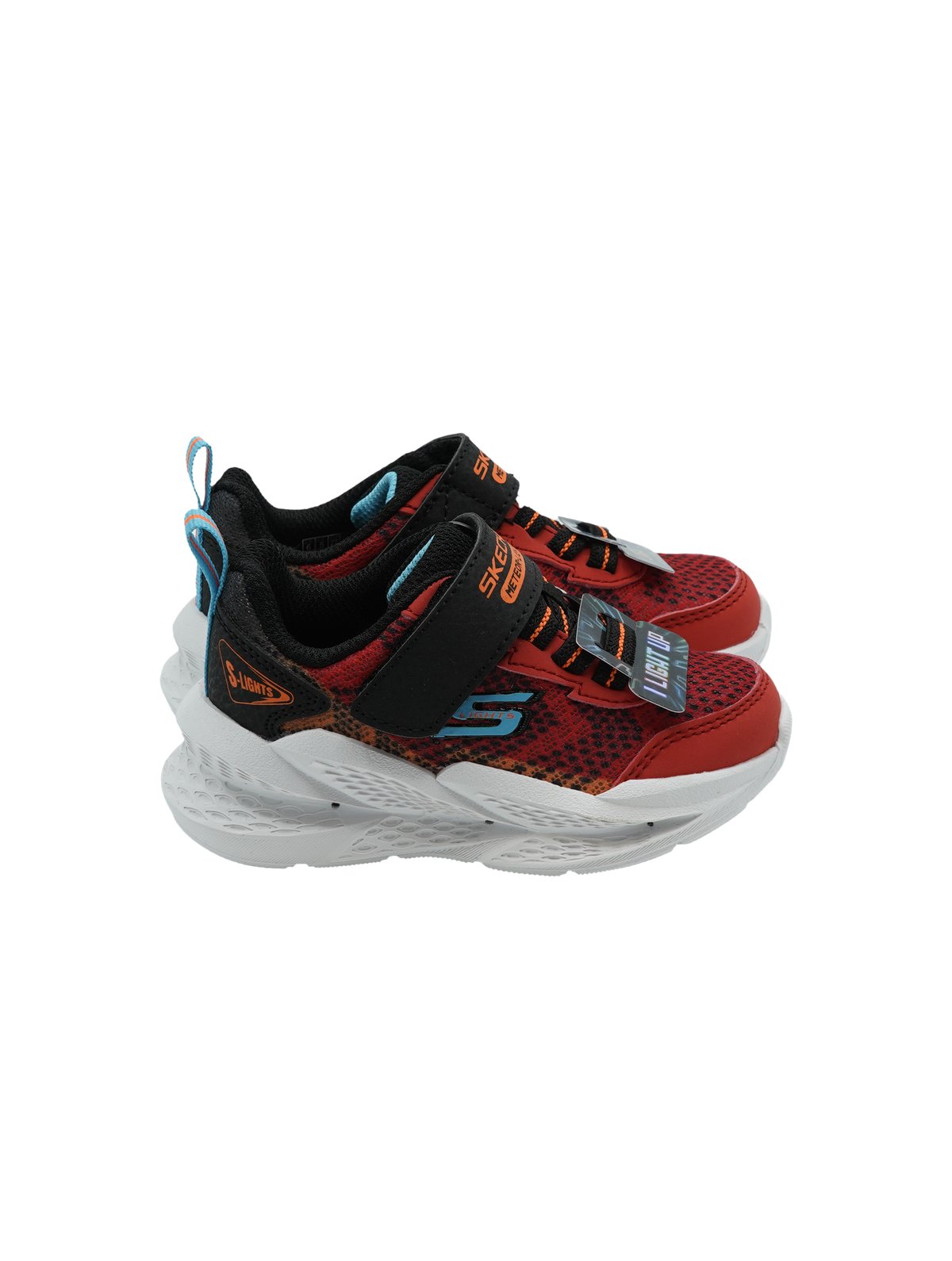 Skechers Meteor Light 2.0 Red Black - Sneakers LED Bambino - Foto 2