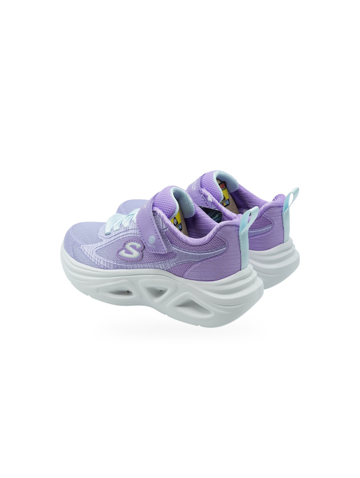 Skechers Sola Glow 2.0 Sneakers Bambina Lavanda con Velcro - Foto 4