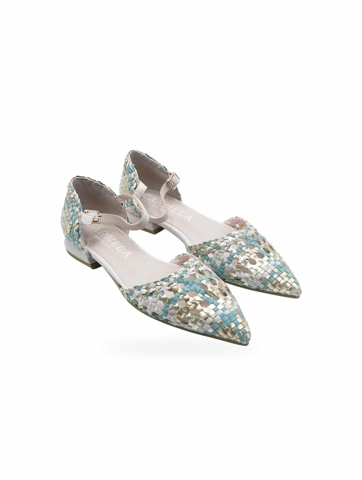Carmela Shoes ZPIEL NUDE Ballerine Intrecciate Multicolor