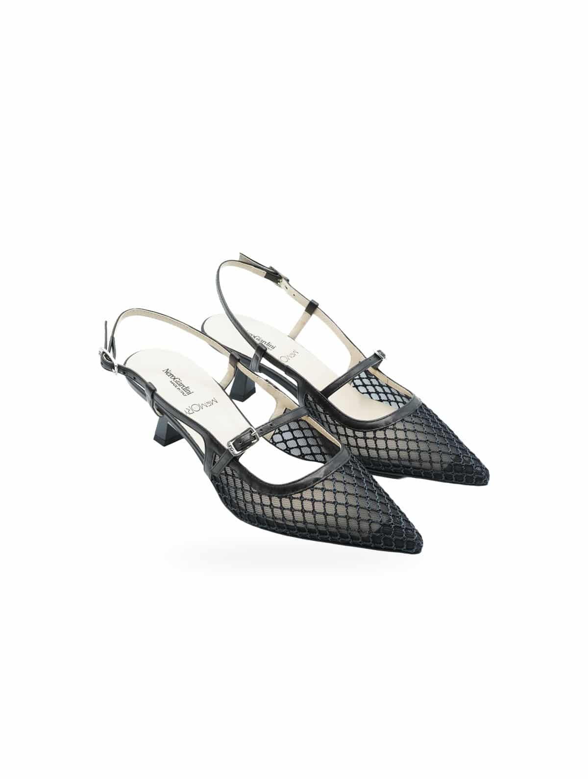 Nero Giardini Palladium Slingback Nere Effetto Rete E615473D