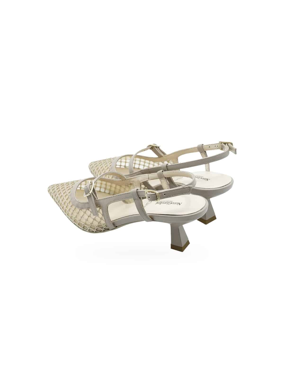 Nero Giardini Palladium Rosa Slingback Rete Dorata Donna - Foto 4