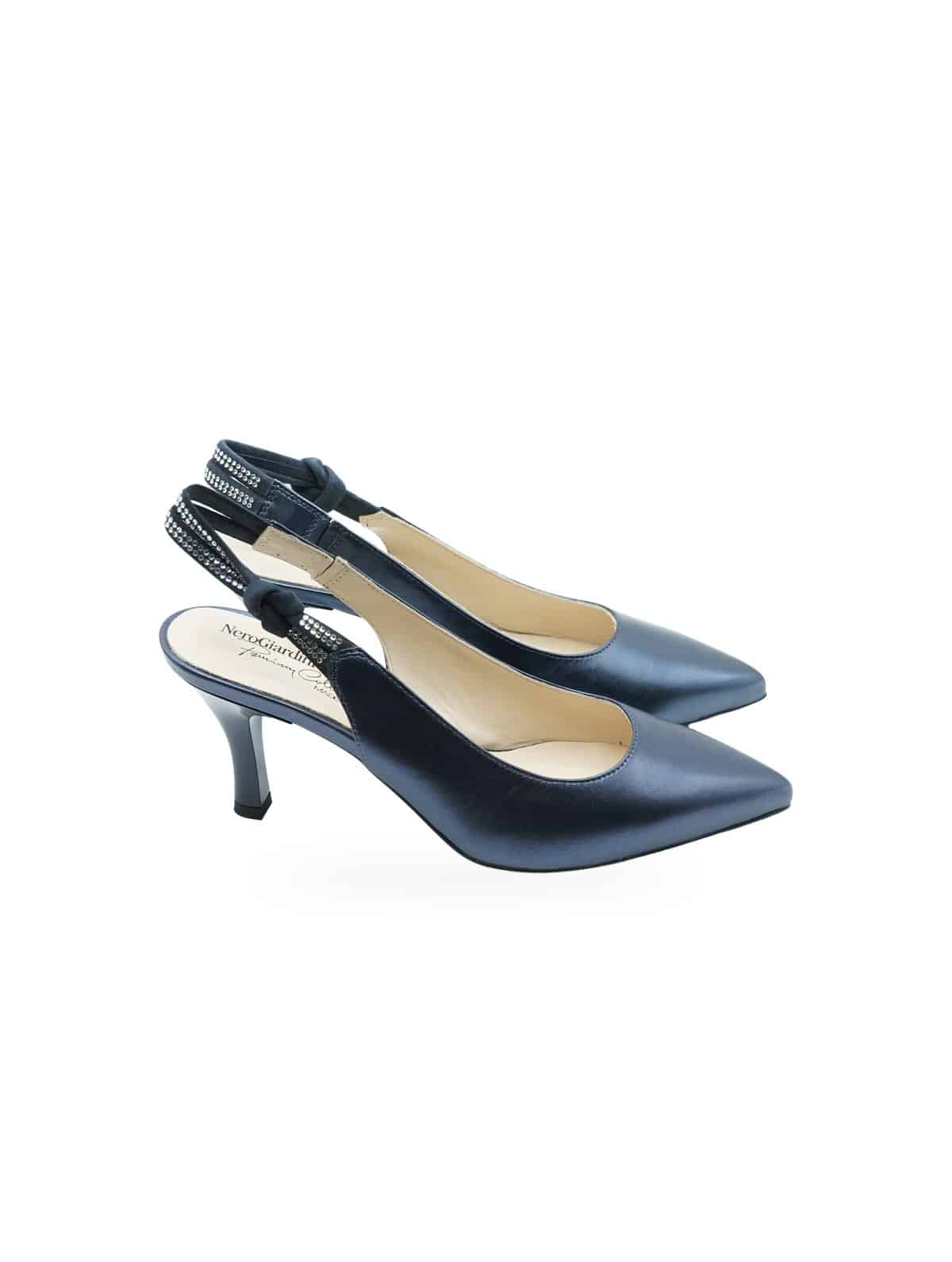 Nero Giardini Nettuno E615440DE - Décolleté Slingback Oceano - Foto 2