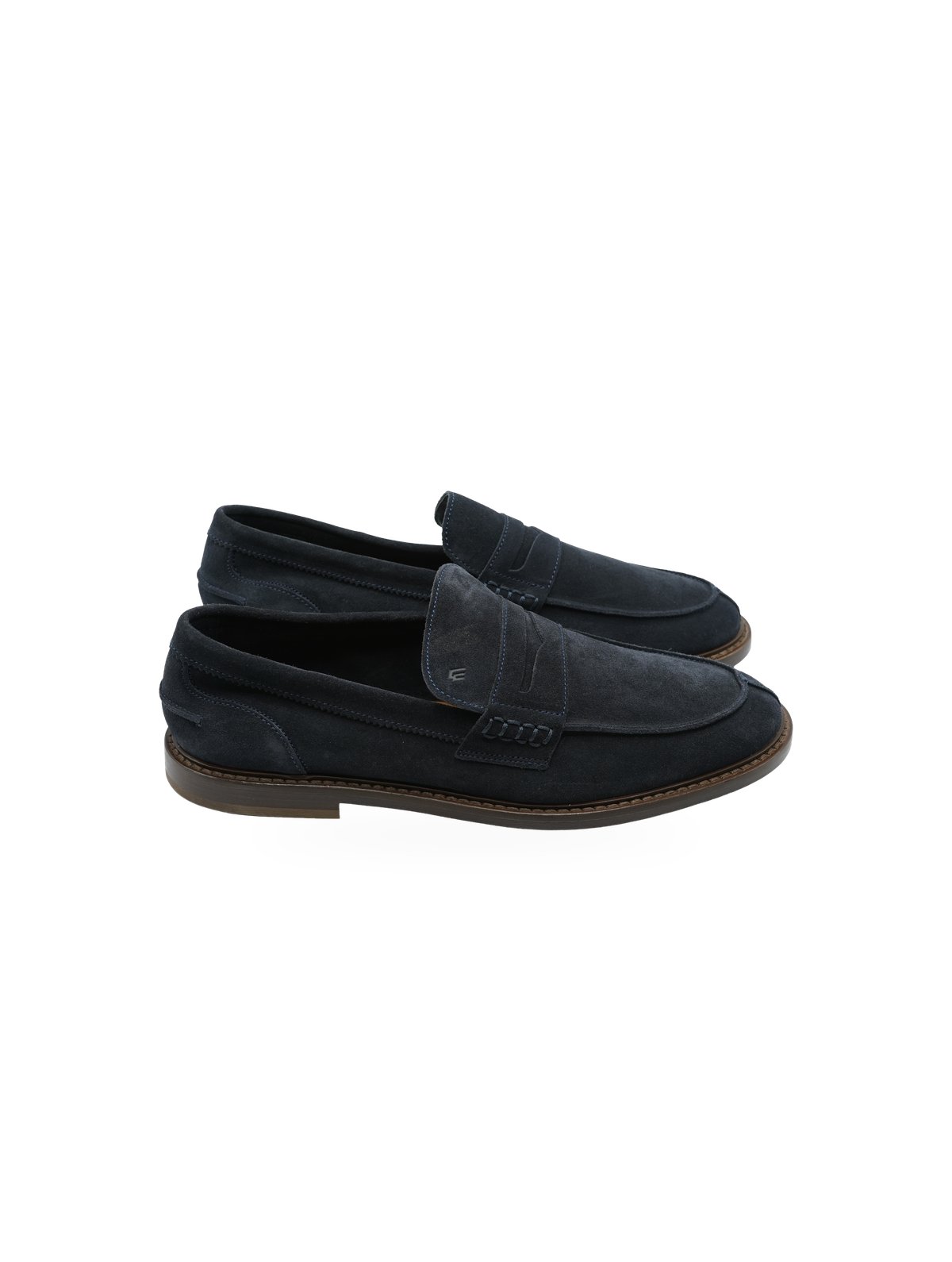 Frau Mocassino Blu Scamosciato - Scarpe Eleganti Uomo - Foto 2