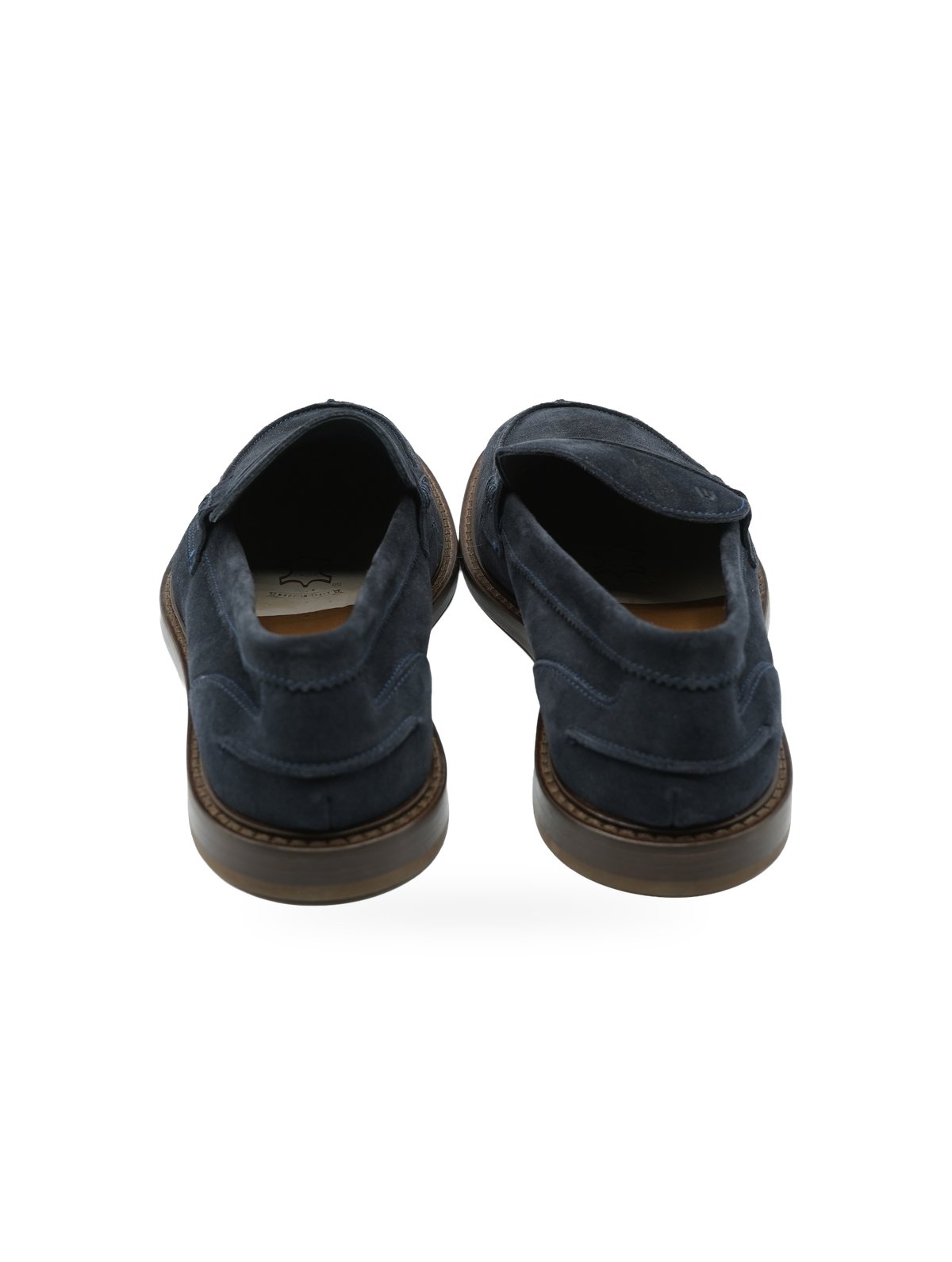 Frau Mocassino Blu Scamosciato - Scarpe Eleganti Uomo - Foto 3