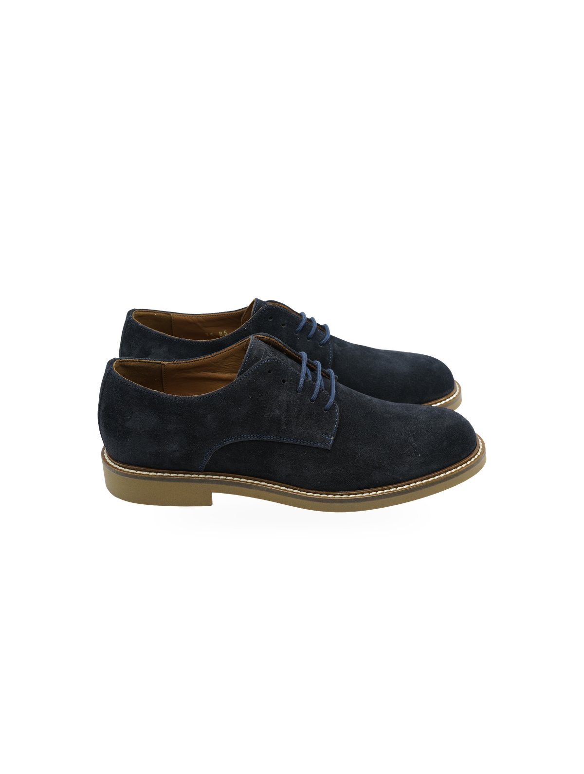 Frau Scarpe Derby Eleganti Uomo Pelle Scamosciata Blu - Foto 2